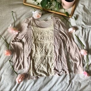 HEM & THREAD lace long sleeve